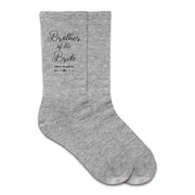 Brother of the bride digitally printed here to party on the outside of both socks is the perfect gift for your brother.