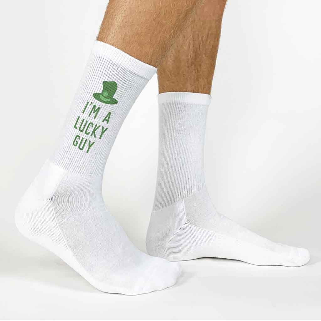 I'm a Lucky Guy - St. Patrick's Day Crew Socks