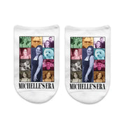 A super fun pair of socks that features up to 10 photos in the design