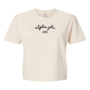 Ivory Comfort Colors Alpha Phi Boxy T-shirt