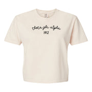 Ivory Comfort Colors Theta Phi Alpha Boxy T-shirt