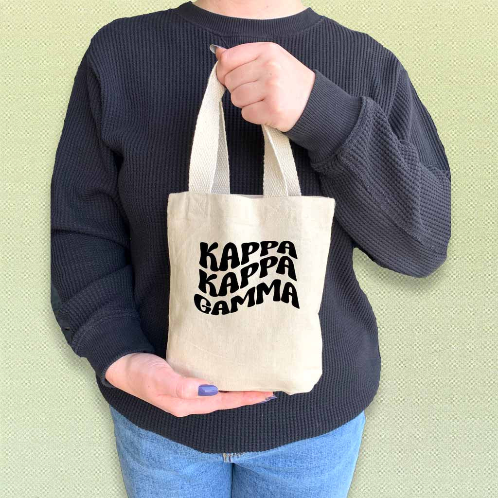 Kappa Kappa Gamma Mod Sorority Name Mini Tote Gift Bag