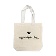 Kappa Alpha Theta mid-size tote bag shown with a white background