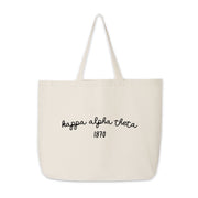 Kappa Alpha Theta Large Canvas Tote
