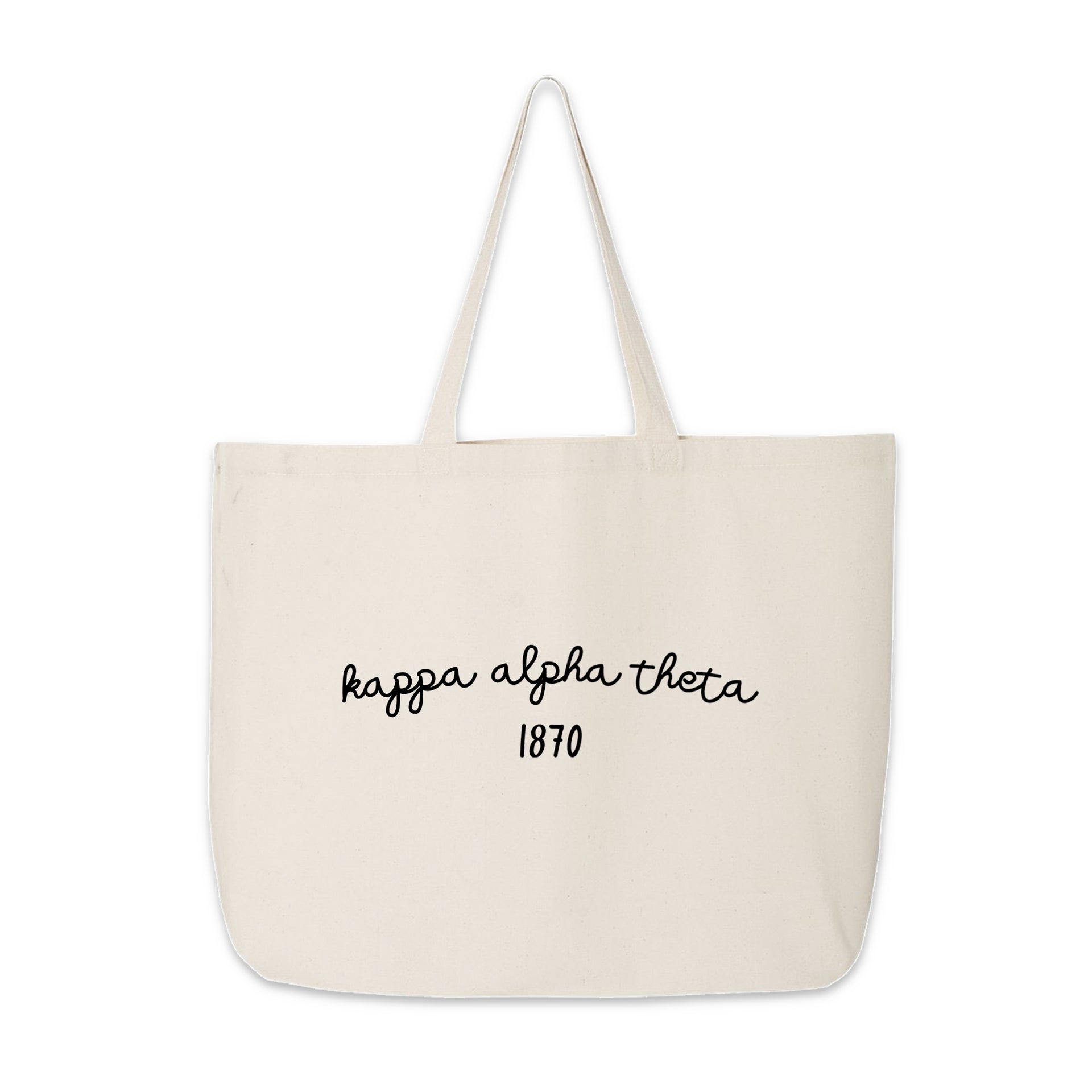 Kappa Alpha Theta Large Canvas Tote