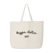 Kappa Delta Large Canvas Tote