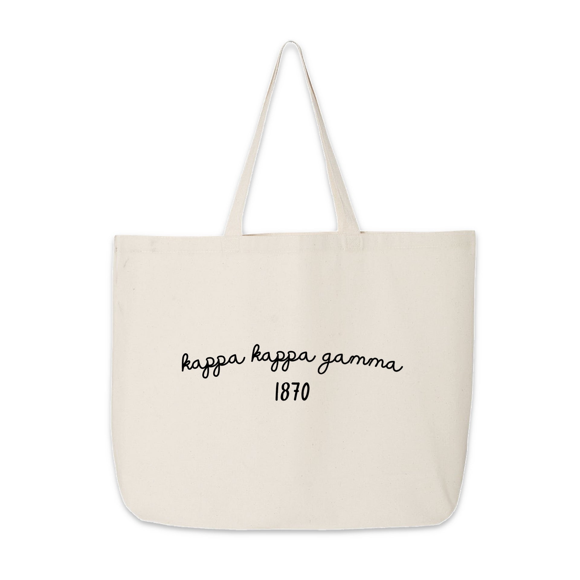 Kappa Kappa Gamma Large Canvas Tote