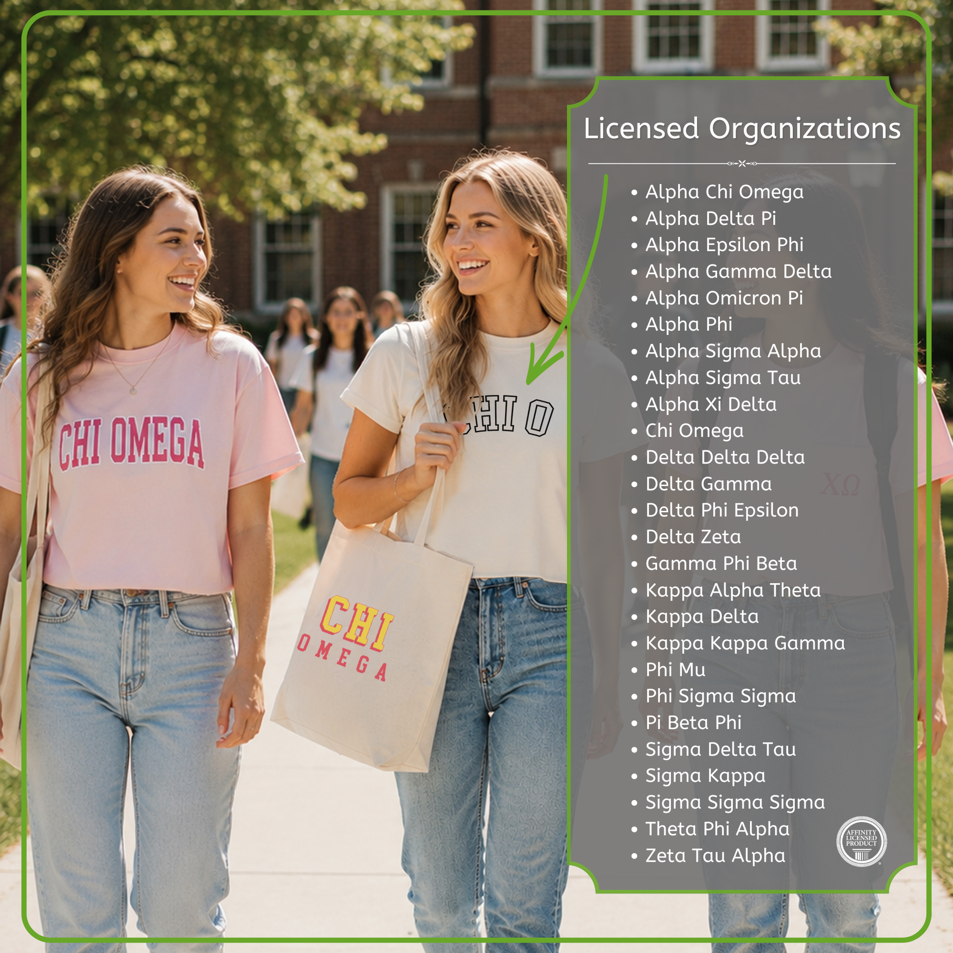 Sockprints is a licensed vendor for all 26 NPC organizations listed on this information image.
