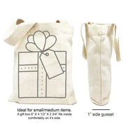 Gift bag sizing chart.