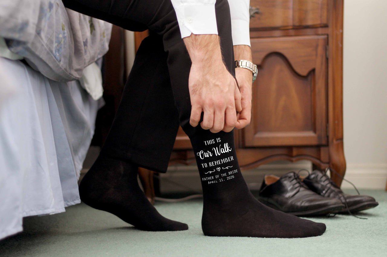 Our Walk to Remember - Father of the Bride Socks
