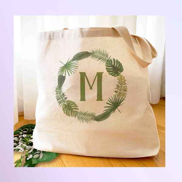 Our selection of large cotton canvas totes are perfect for any occasion. Monograms on totes are best sellers for weddings and popular with people who like to tote a personalized bag.