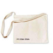 The ultimate Phi Sigma Sigma messenger bag tote with a convenient crossbody strap!