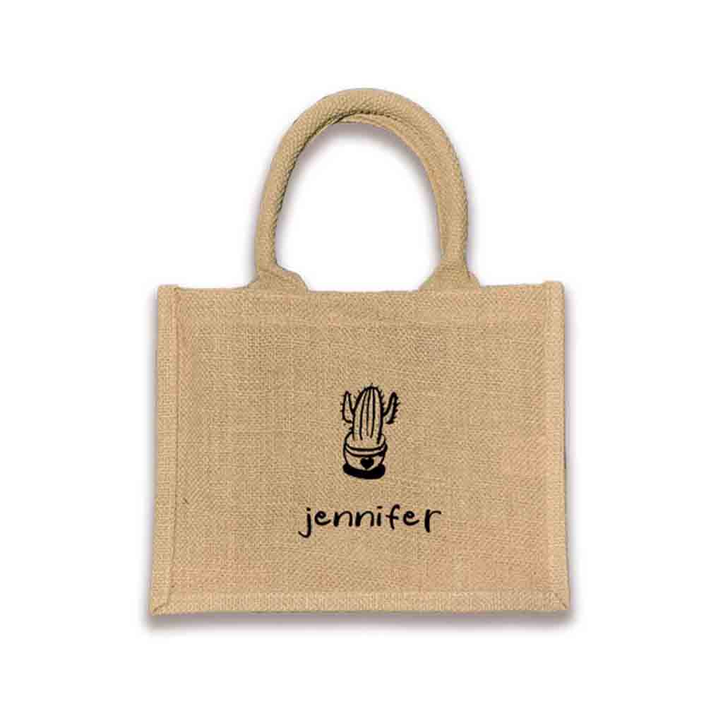 Unique boho burlap bags, perfect for bachelorette parties, birthdays, and various events. Custom printed using eco-friendly inks for a sustainable touch