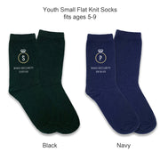 Ring Security wedding socks in black and navy