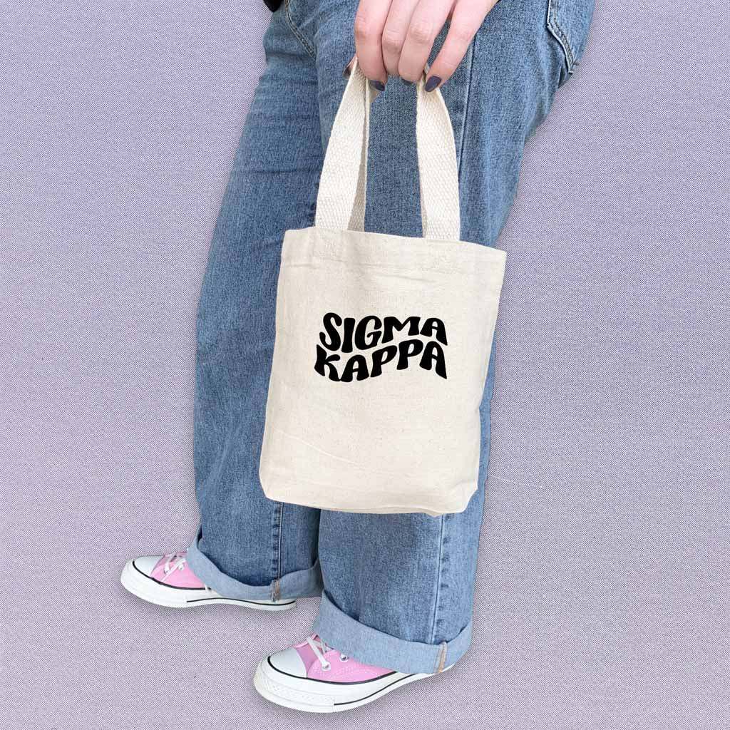 Sigma Kappa Mod Sorority Name Mini Tote Gift Bag