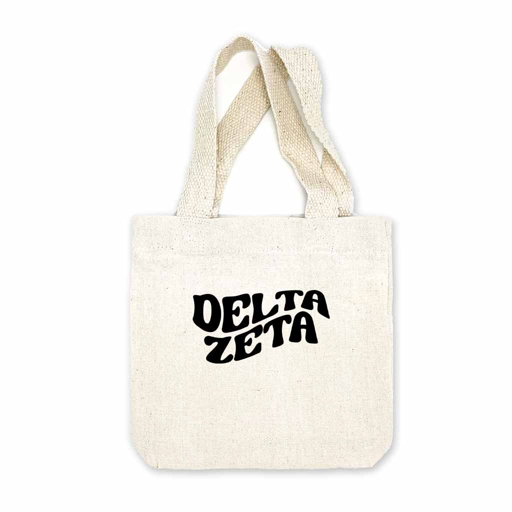 Delta Zeta Mod Sorority Name Mini Tote Gift Bag