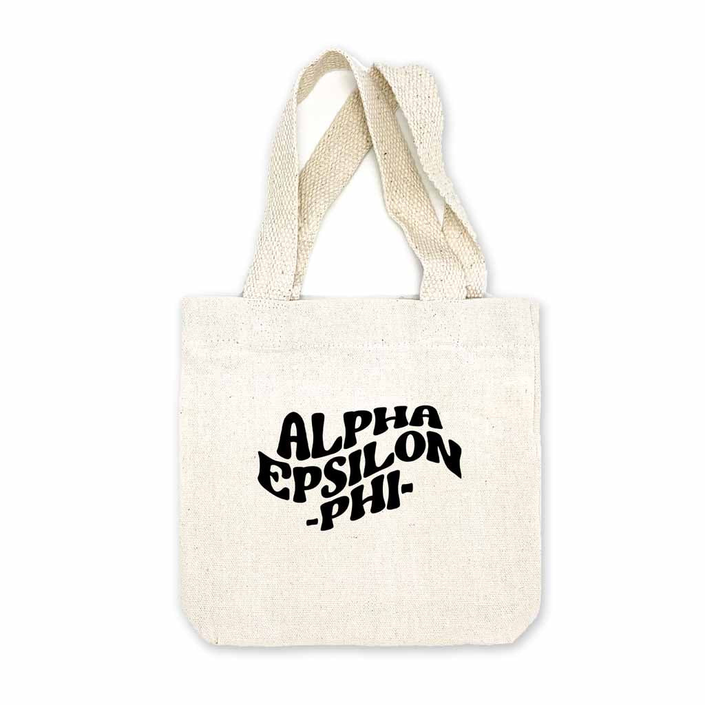 Alpha Epsilon Phi Mod Sorority Name Mini Tote Gift Bag