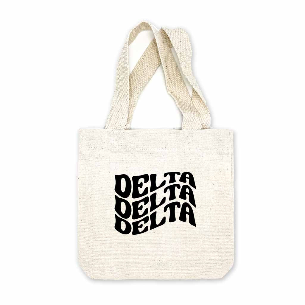Delta Delta Delta Mod Sorority Name Mini Tote Gift Bag