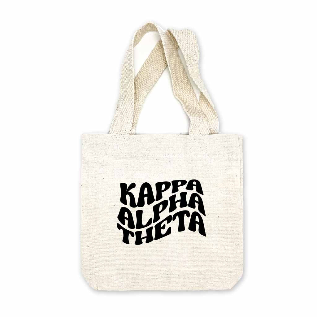 Kappa Alpha Theta Mod Sorority Name Mini Tote Gift Bag