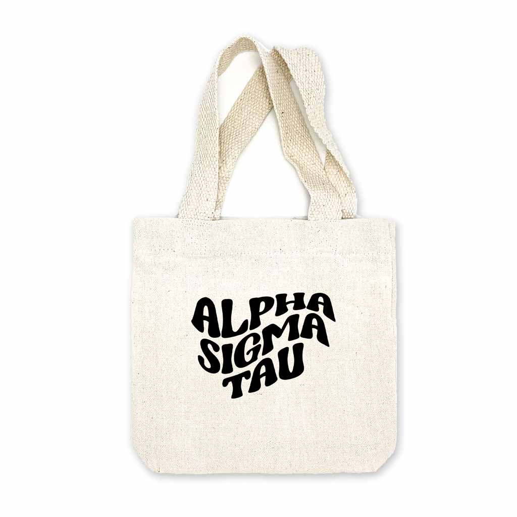 Alpha Sigma Tau Mod Sorority Name Mini Tote Gift Bag