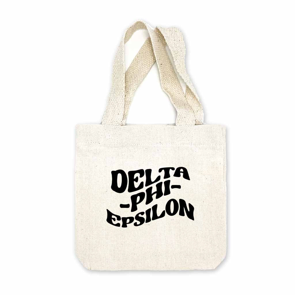 Delta Phi Epsilon Mod Sorority Name Mini Tote Gift Bag