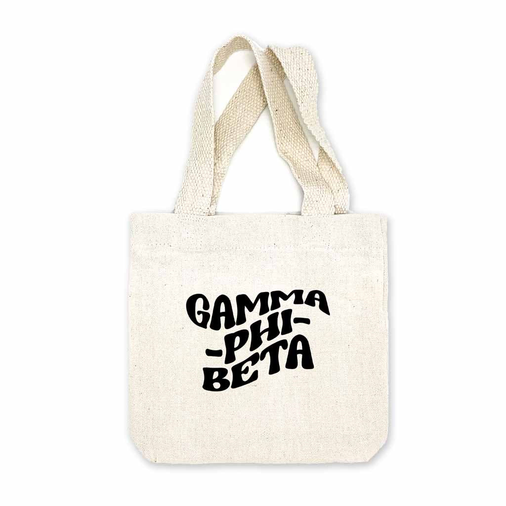 Gamma Phi Beta Mod Sorority Name Mini Tote Gift Bag