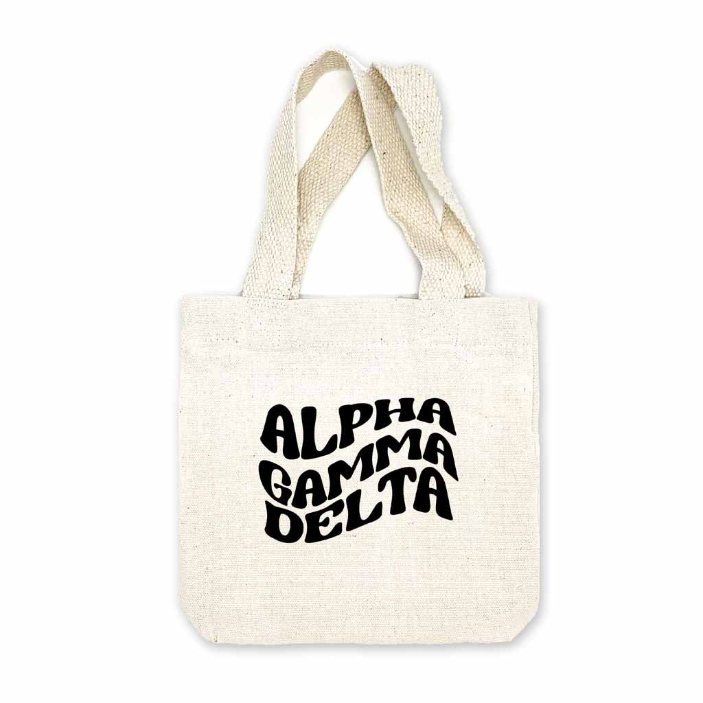 Alpha Gamma Delta Mod Sorority Name Mini Tote Gift Bag
