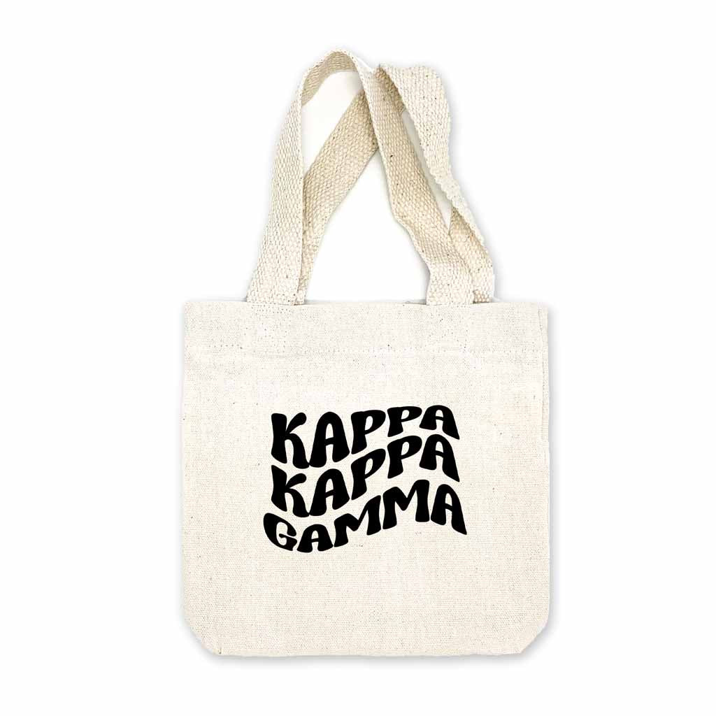 Kappa Kappa Gamma Mod Sorority Name Mini Tote Gift Bag