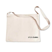 Delta Gamma tote bag with crossbody strap