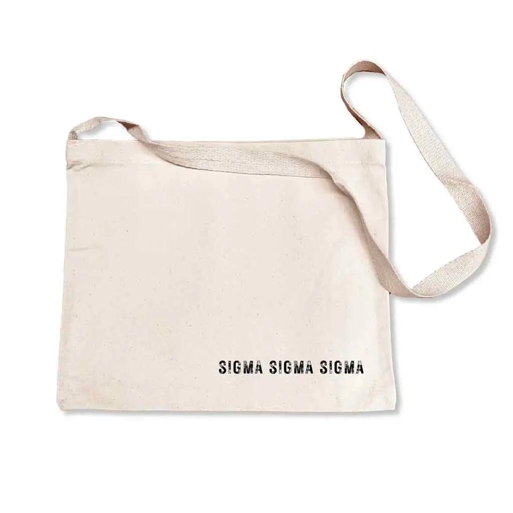 Sigma Sigma Sigma tote bag with crossbody strap