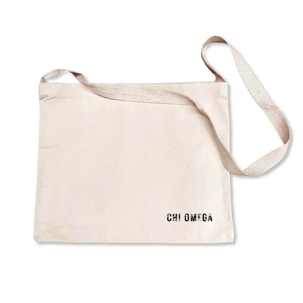 Chi Omega tote bag with crossbody strap
