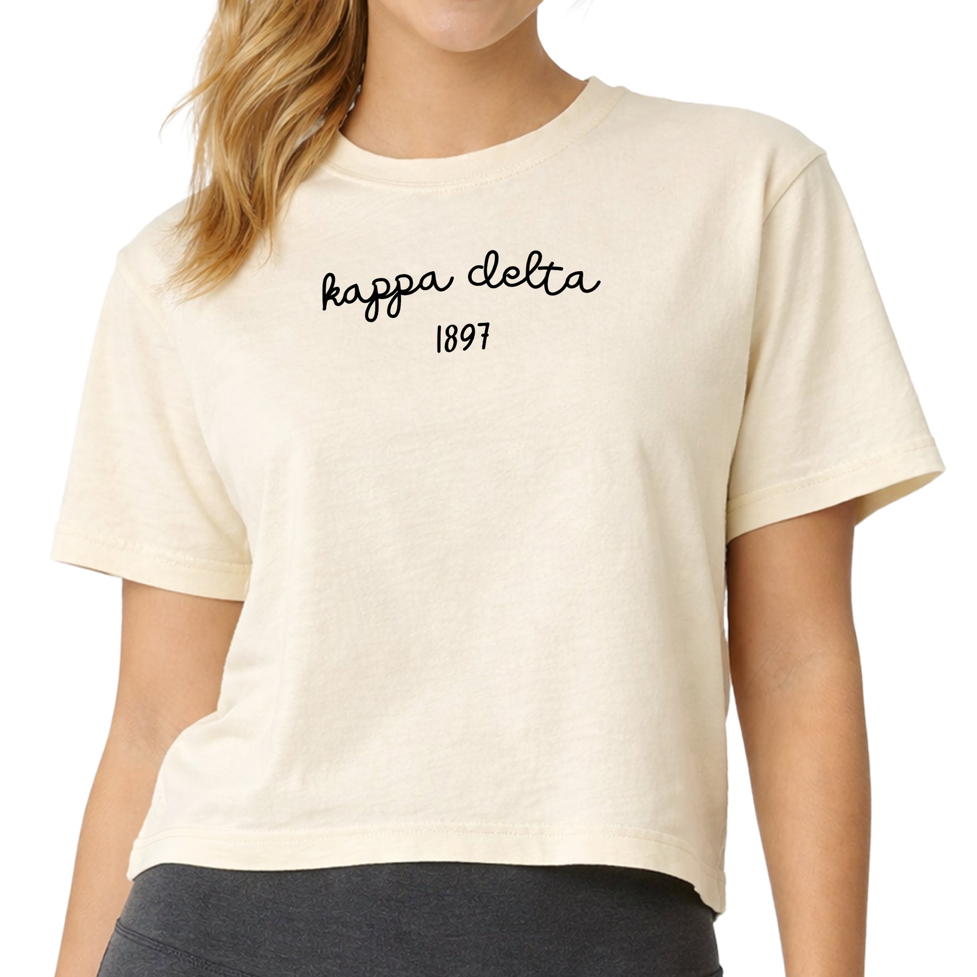 Kappa Delta Ivory Boxy Comfort Colors Tshirt