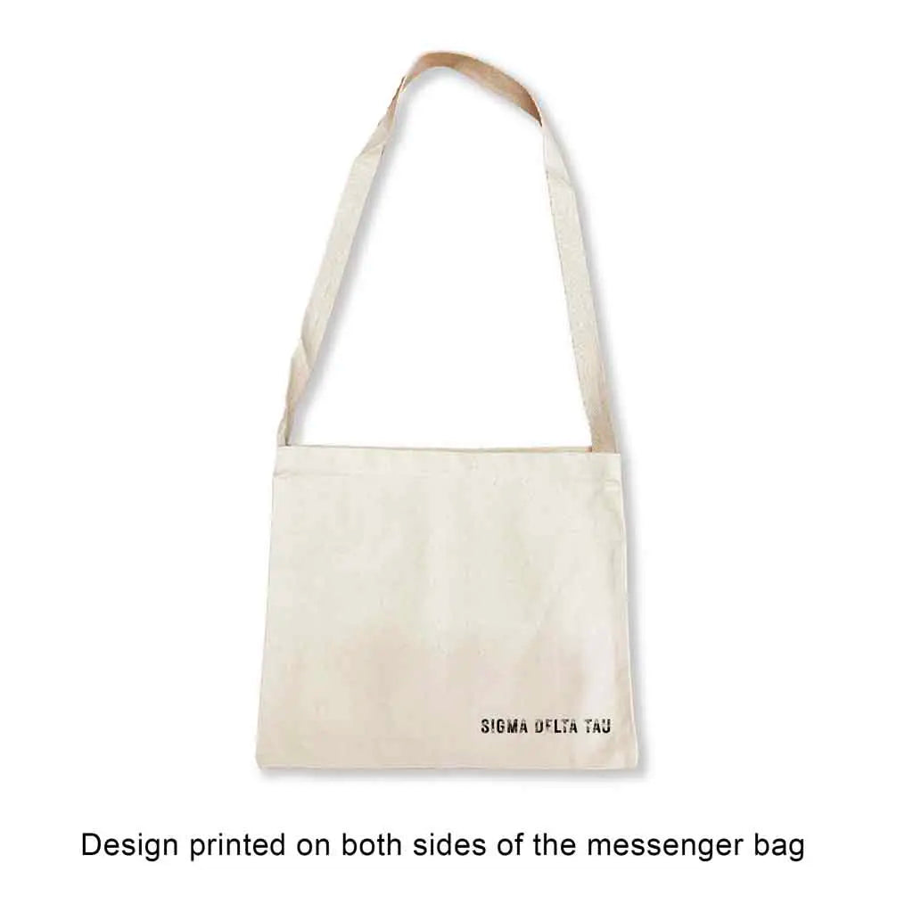 Crafted from durable canvas, each spacious bag features the Sigma Delta Tau name digitally printed on both sides in the lower corner. Perfect for all your essentials, this carry-all silhouette is a fantastic gift idea and a favorite for chapter orders and big-little gifts.