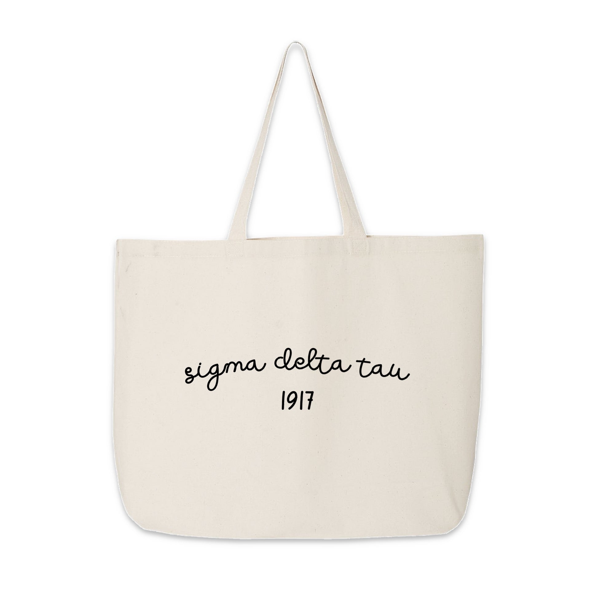 Sigma Delta Tau Large Canvas Tote