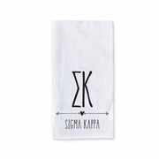 Sorority-kitchen-towel-with-boho-Greek-letter-design