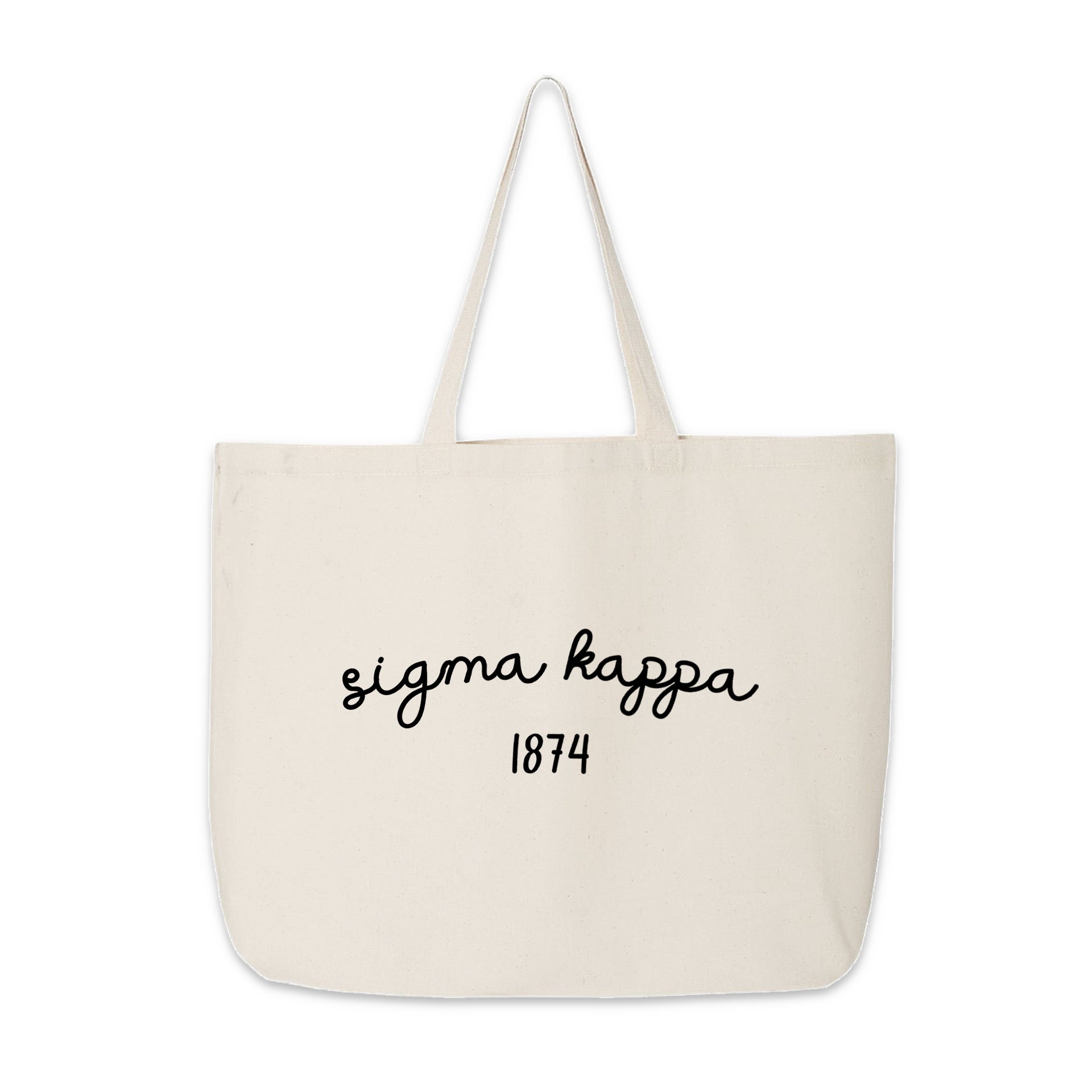 Sigma Kappa Large Canvas Tote