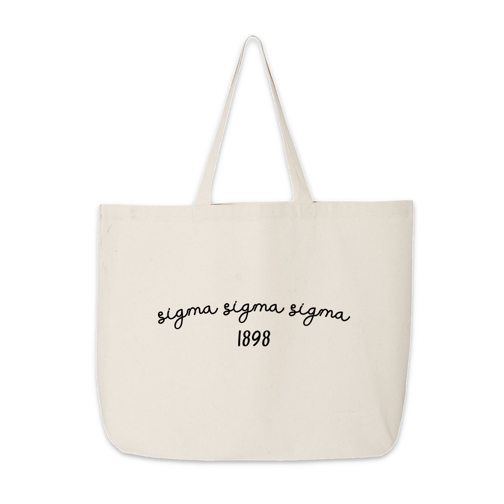 Sigma Sigma Sigma Large Canvas Tote
