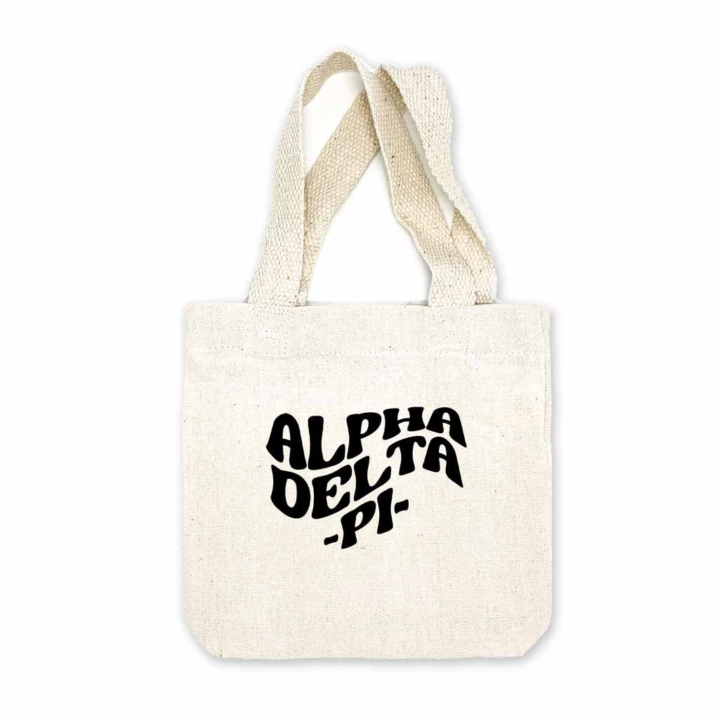 Alpha Delta Pi Mod Sorority Name Mini Tote Gift Bag