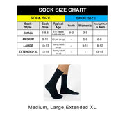 Men's large flat knit socks fit a men's shoe size 8-12