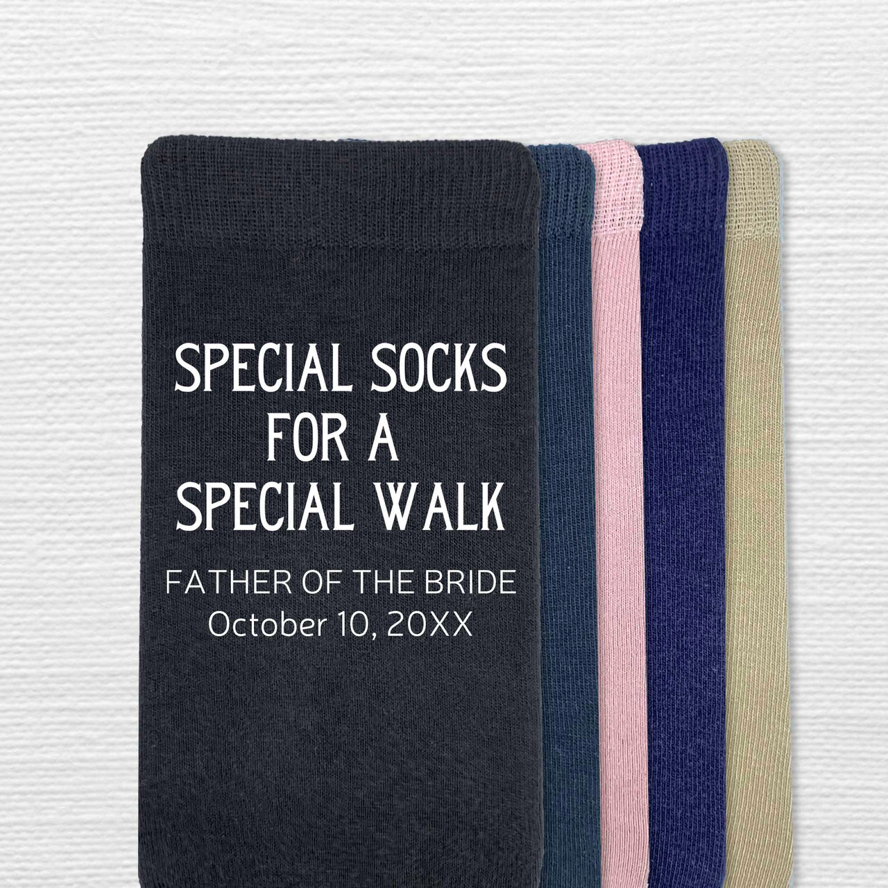 Personalized Wedding Socks for the Father of the Bride