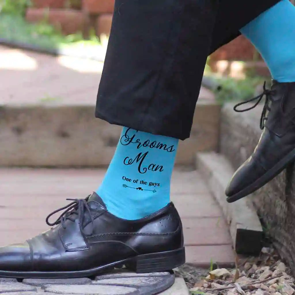 The perfect pair of groomsmen socks that everyone will be proud to wear on the big wedding day.
