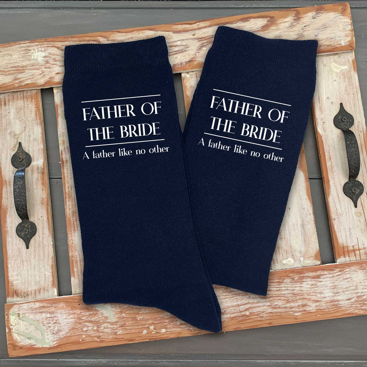 Father of the Bride & Father of the Groom Socks with Funny Sayings