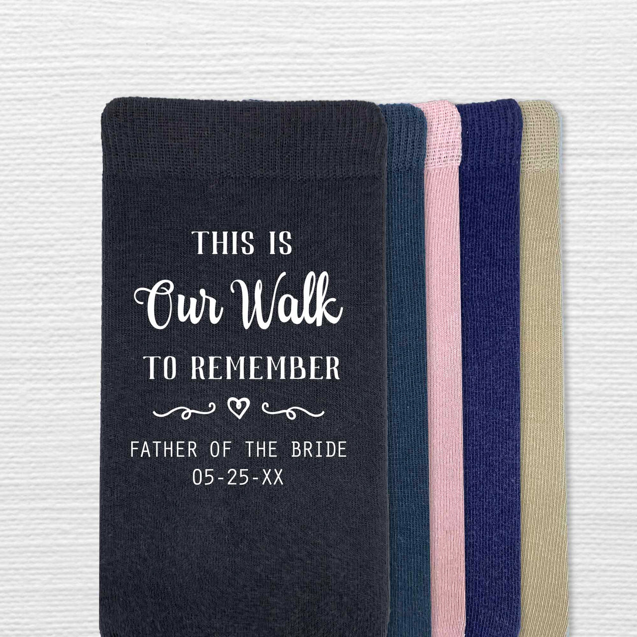 Our Walk to Remember - Father of the Bride Socks
