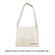 The ultimate Zeta Tau Alpha messenger bag tote with a convenient crossbody strap!