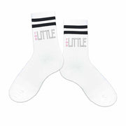 Gamma Phi Beta sorority socks for your big or little printed with GPB Greek letters on striped cotton crew socks.