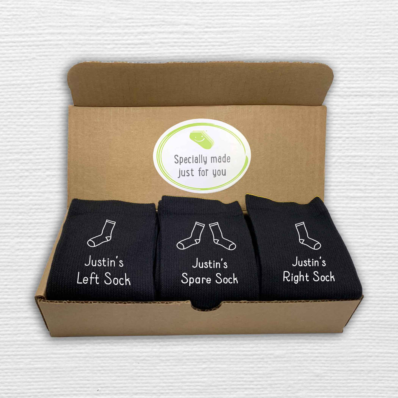 Personalized Sock Gift Box – Never Lose a Sock Again!