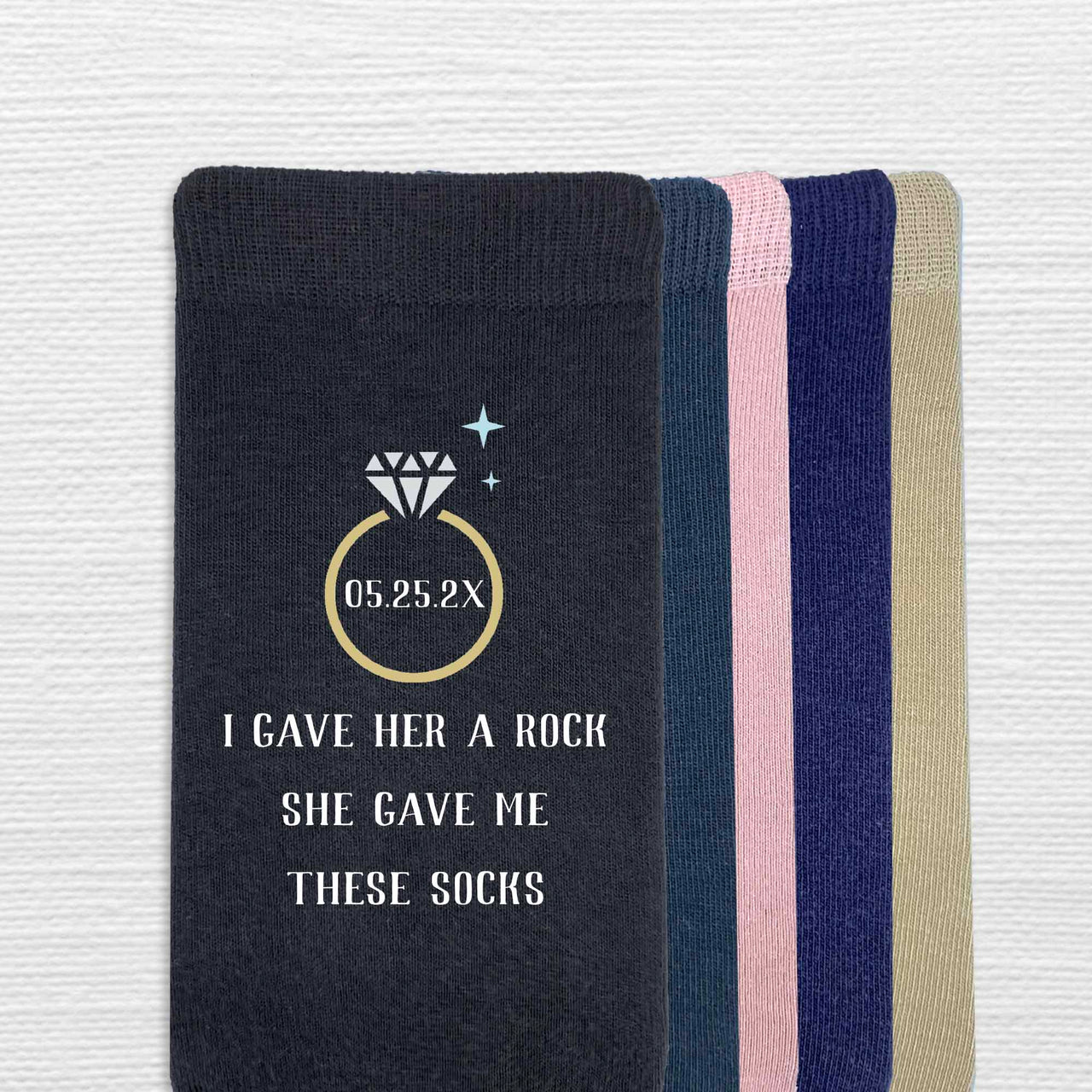Funny Personalized Wedding Day Socks For The Groom