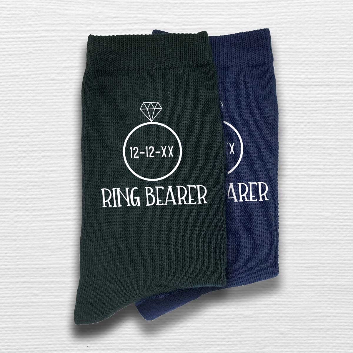 Ring Bearer Wedding Socks  Personalized with the Date