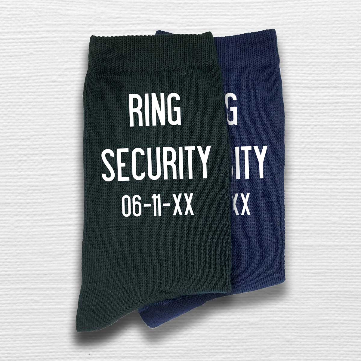 Personalized Ring Security Wedding Socks for the Ring Bearer