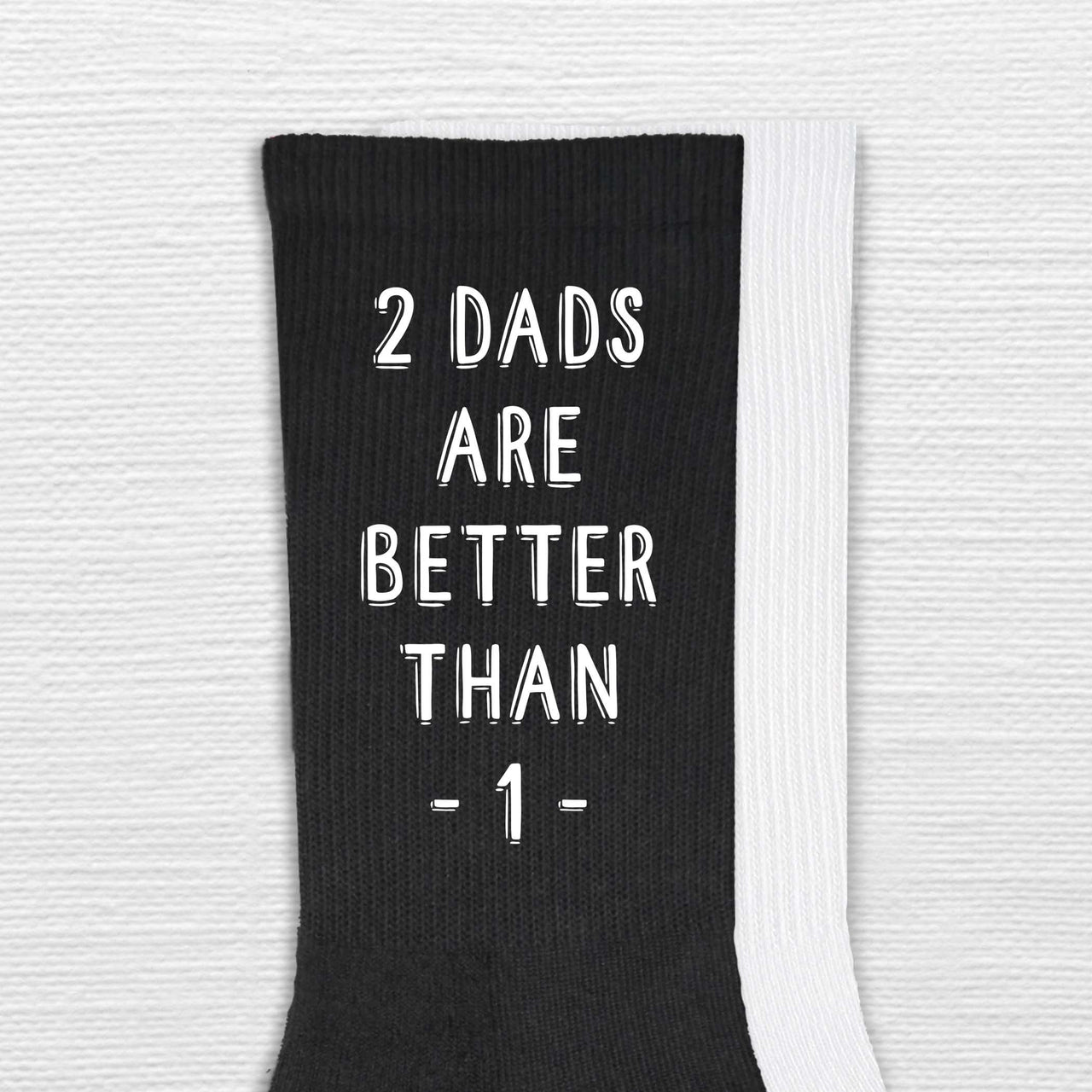 Father’s Day Socks for Two Dads – Custom Printed Socks